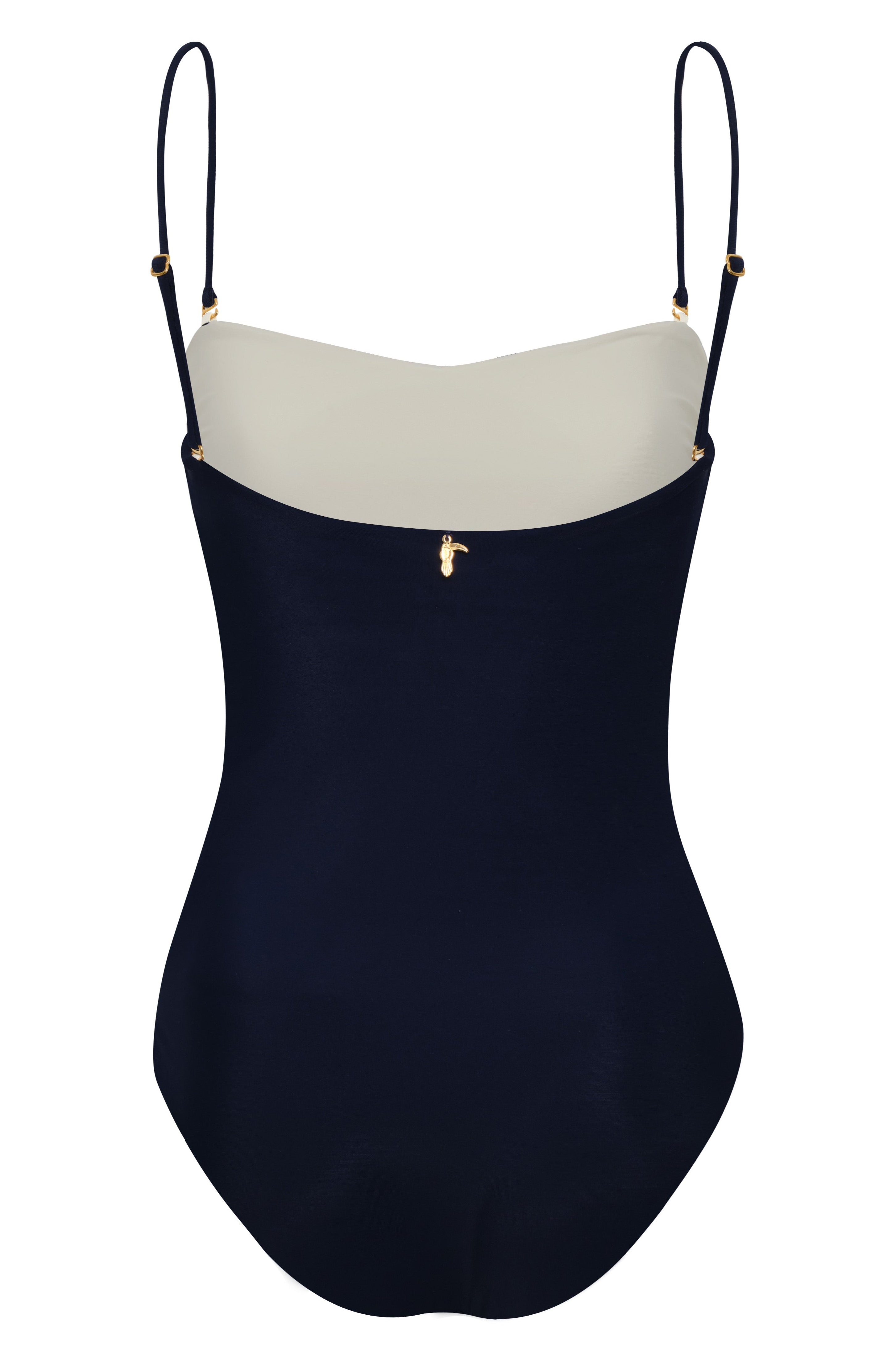 Las Balsas One Piece / Navy - Ivory