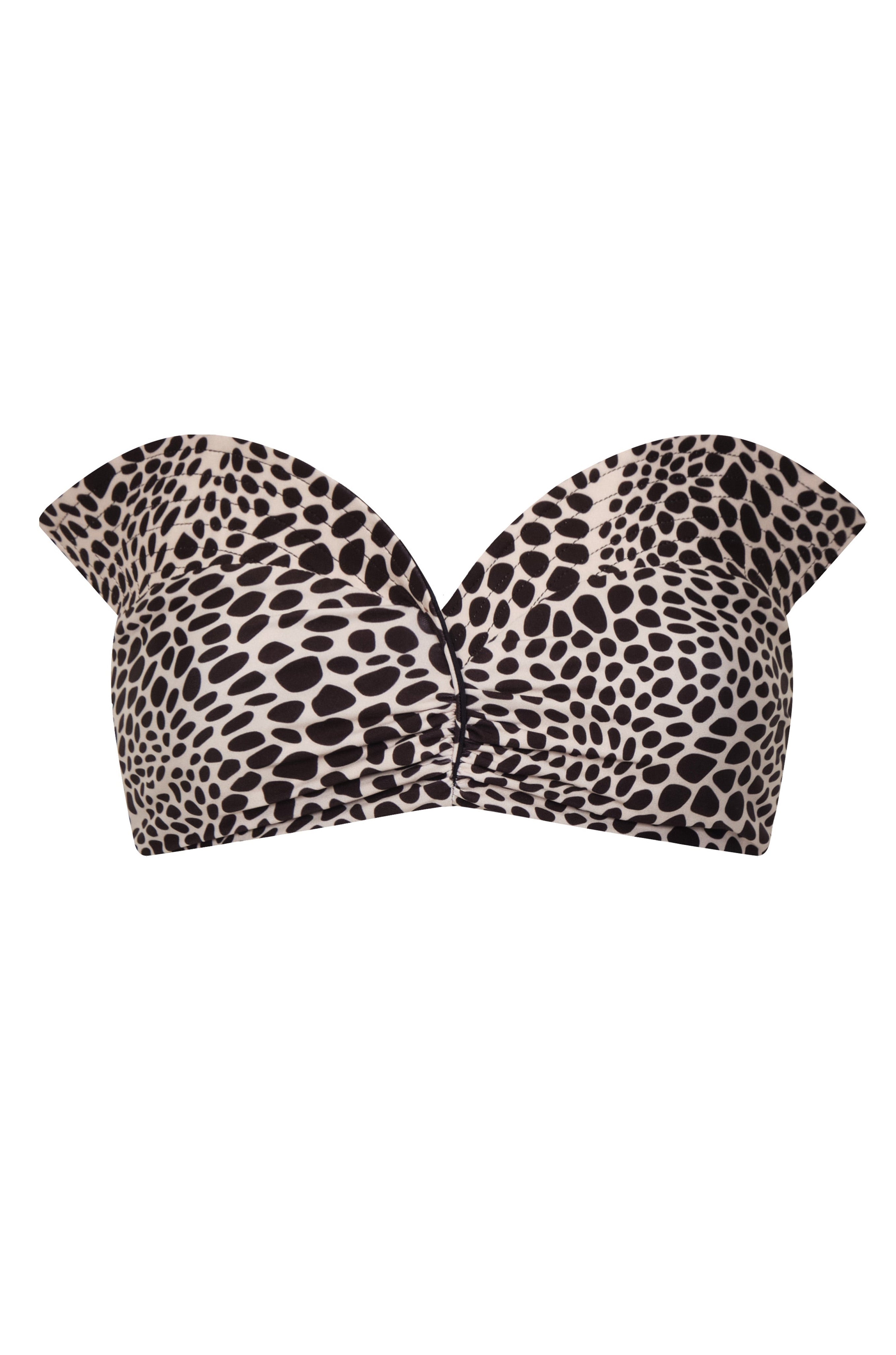 Victoria Top / Ivory & Black Animal Print