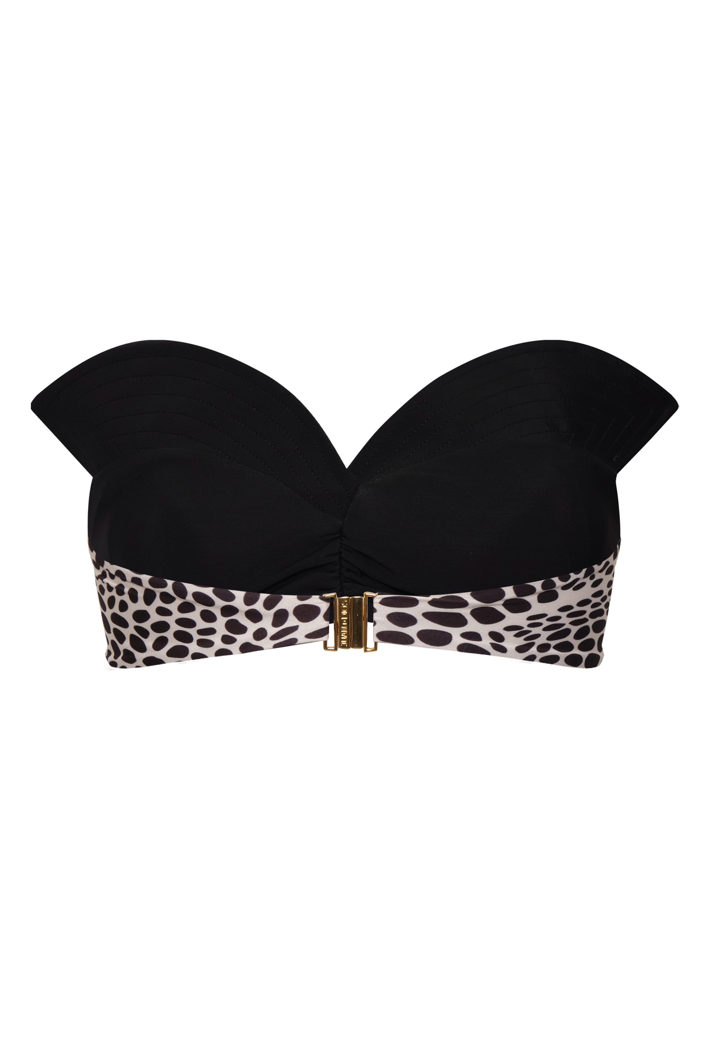 Victoria Top / Ivory & Black Animal Print