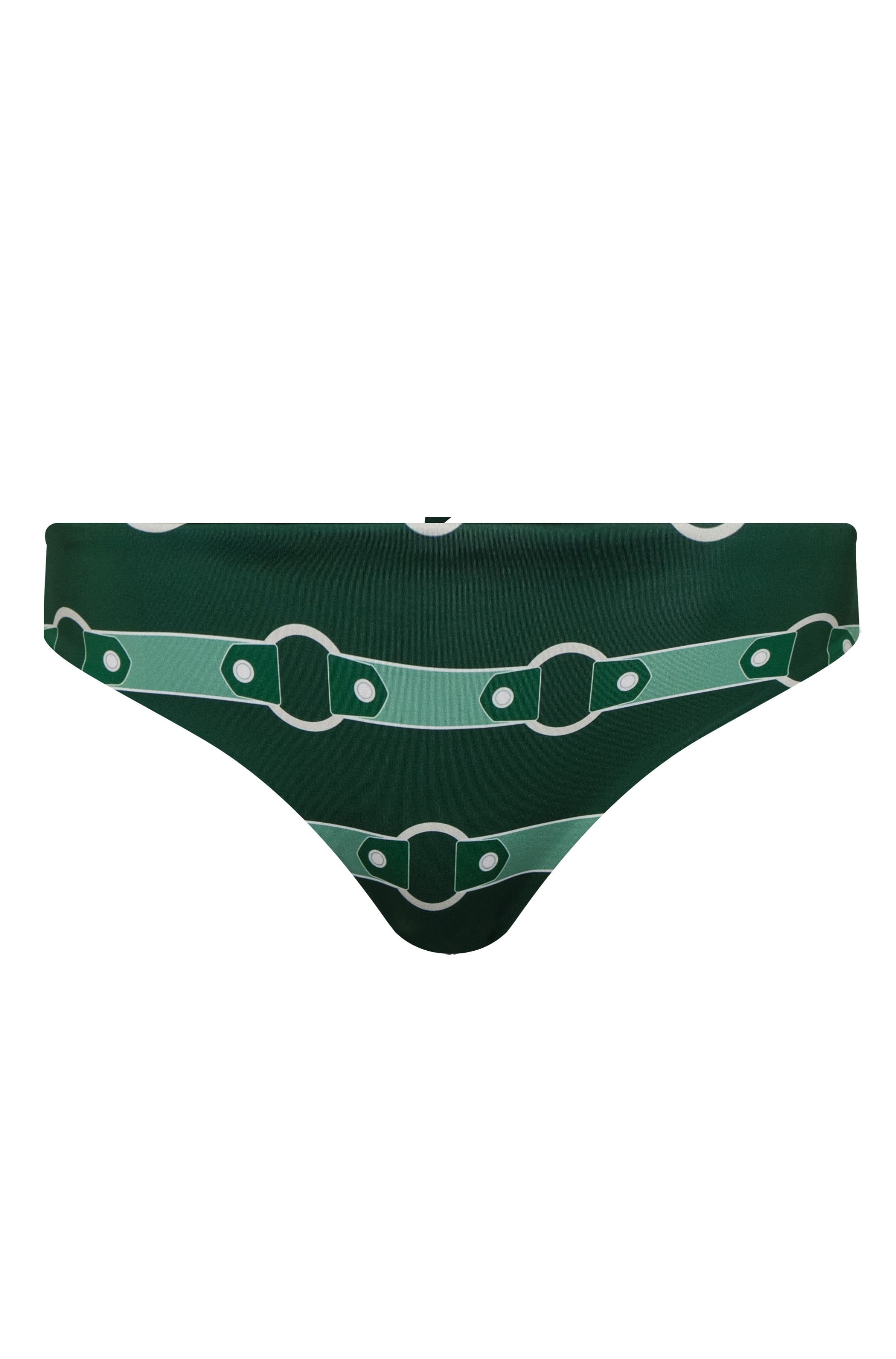 Sunset Waves Bottom / Green Horse Reins - Green