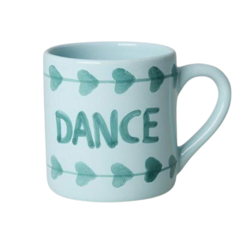 Ceramic Mug with Hand-painted DANCE