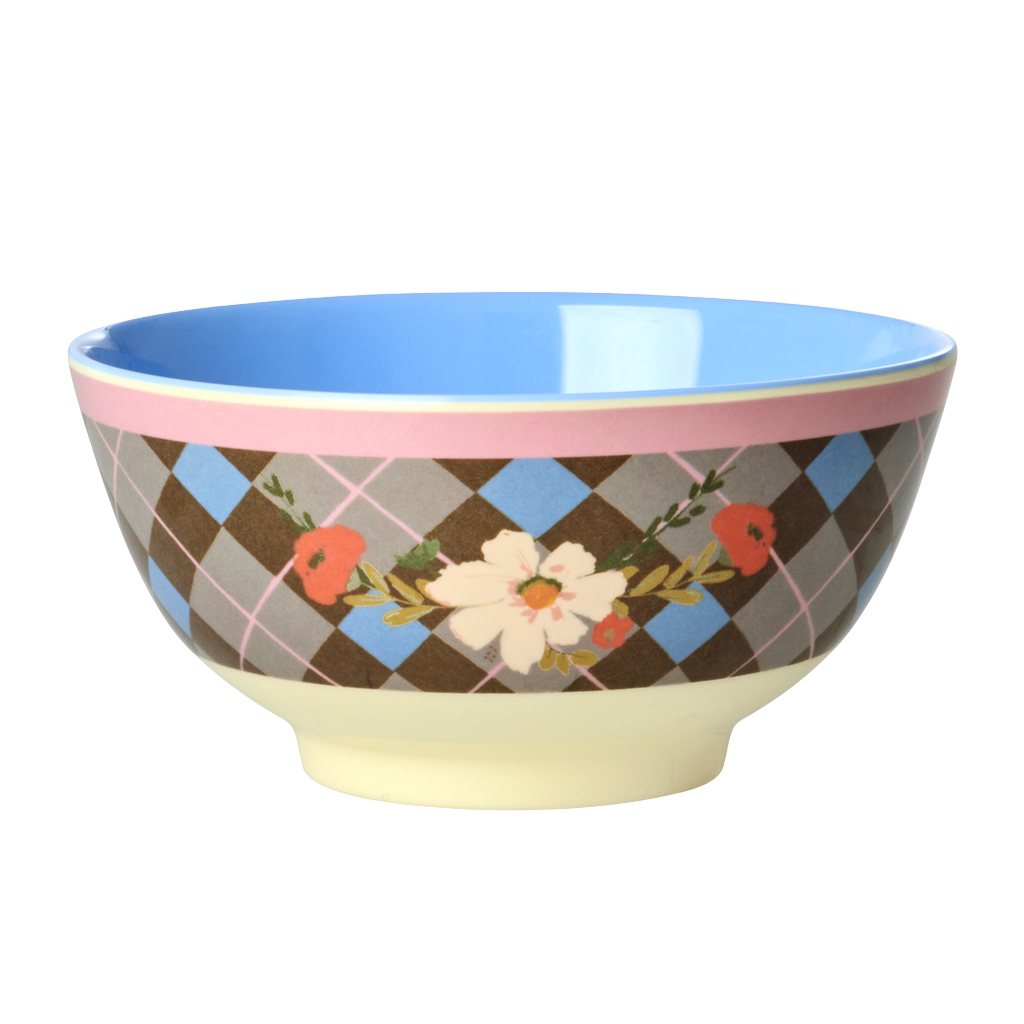 Medium Bowl - Brown - Gorgeous Tile Print