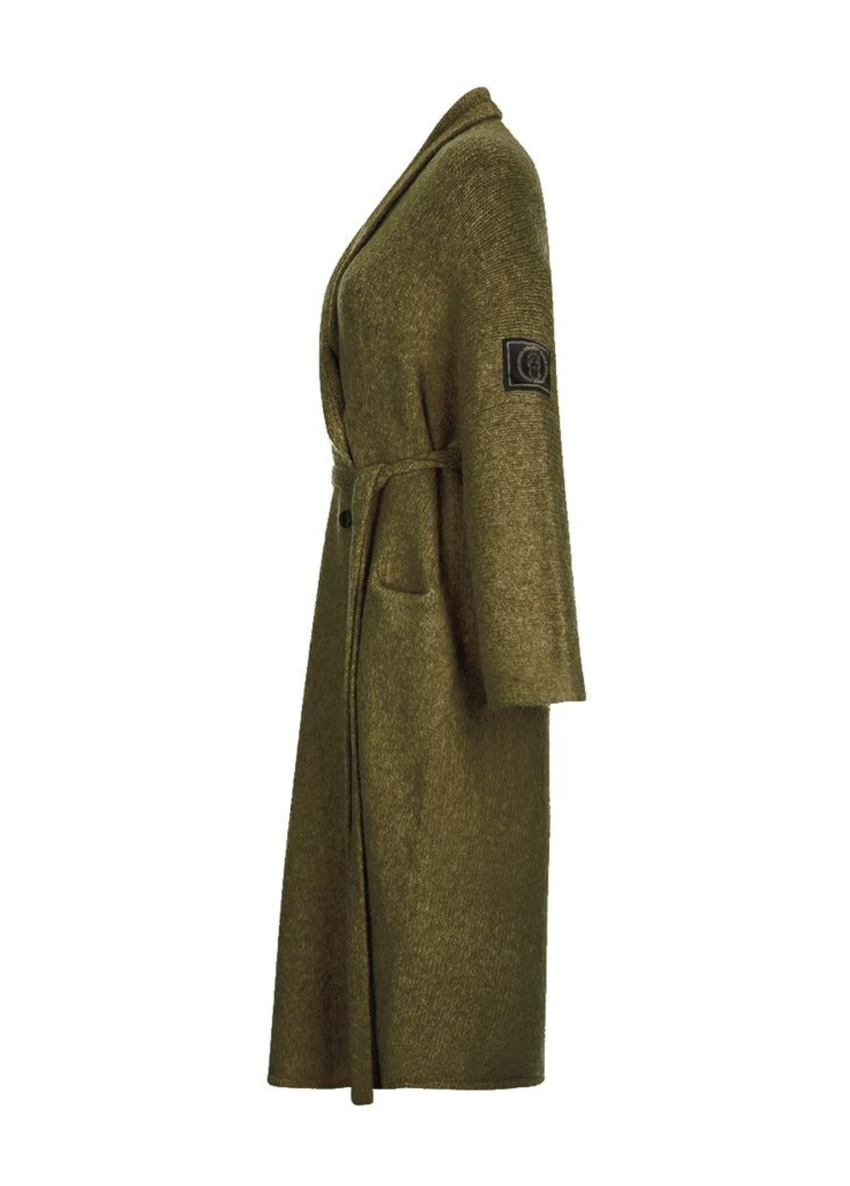 ARMY PATCH BREAKFAST COAT - OLIVE GREEN