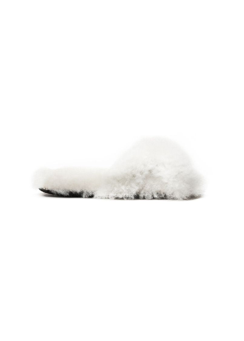 WHITE SLIPPER SANDALS