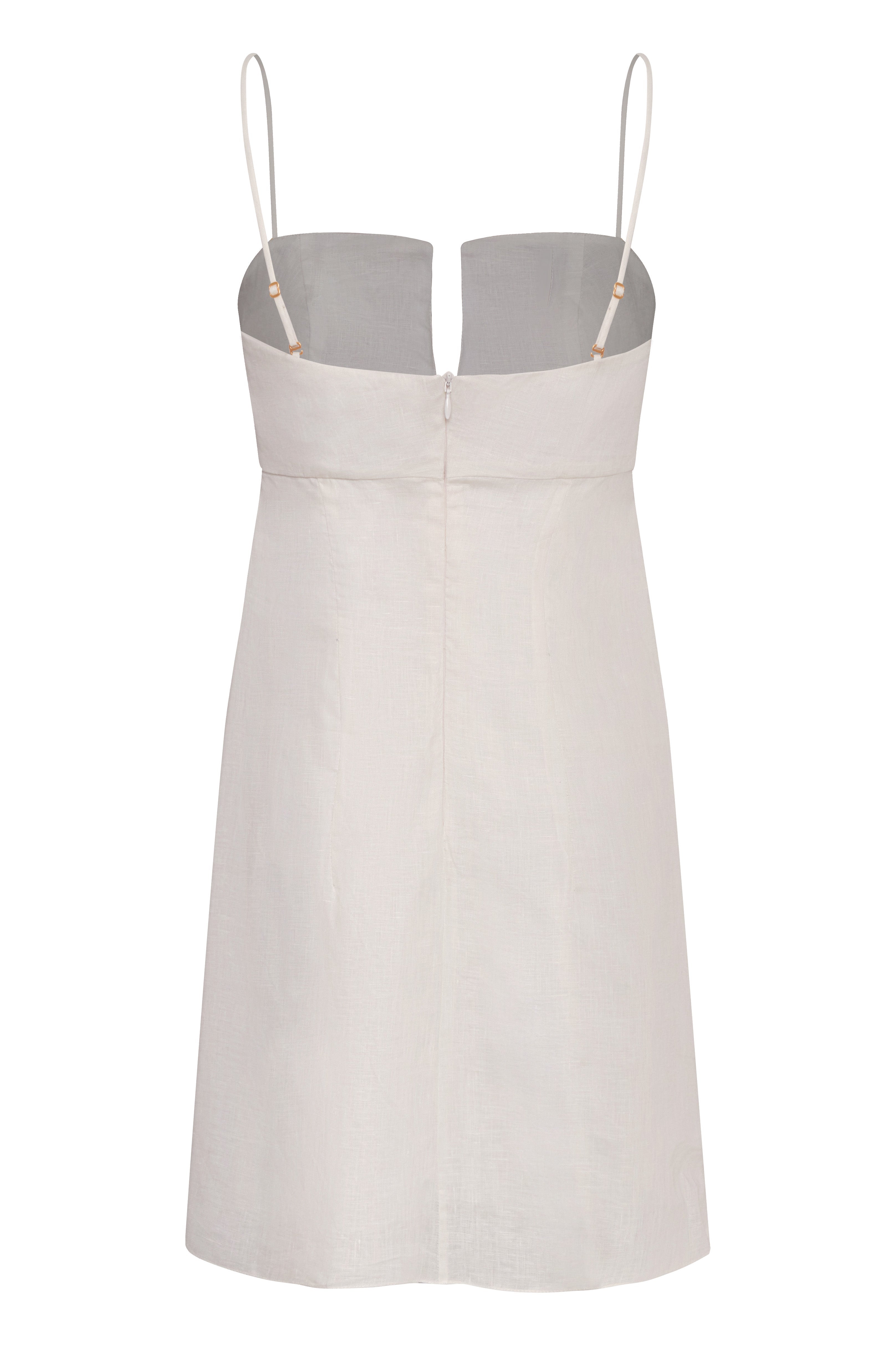 Antonia Linen Mini Dress / Terra Palm