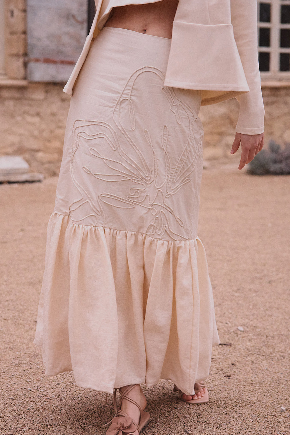 Jardin Skirt Light Beige