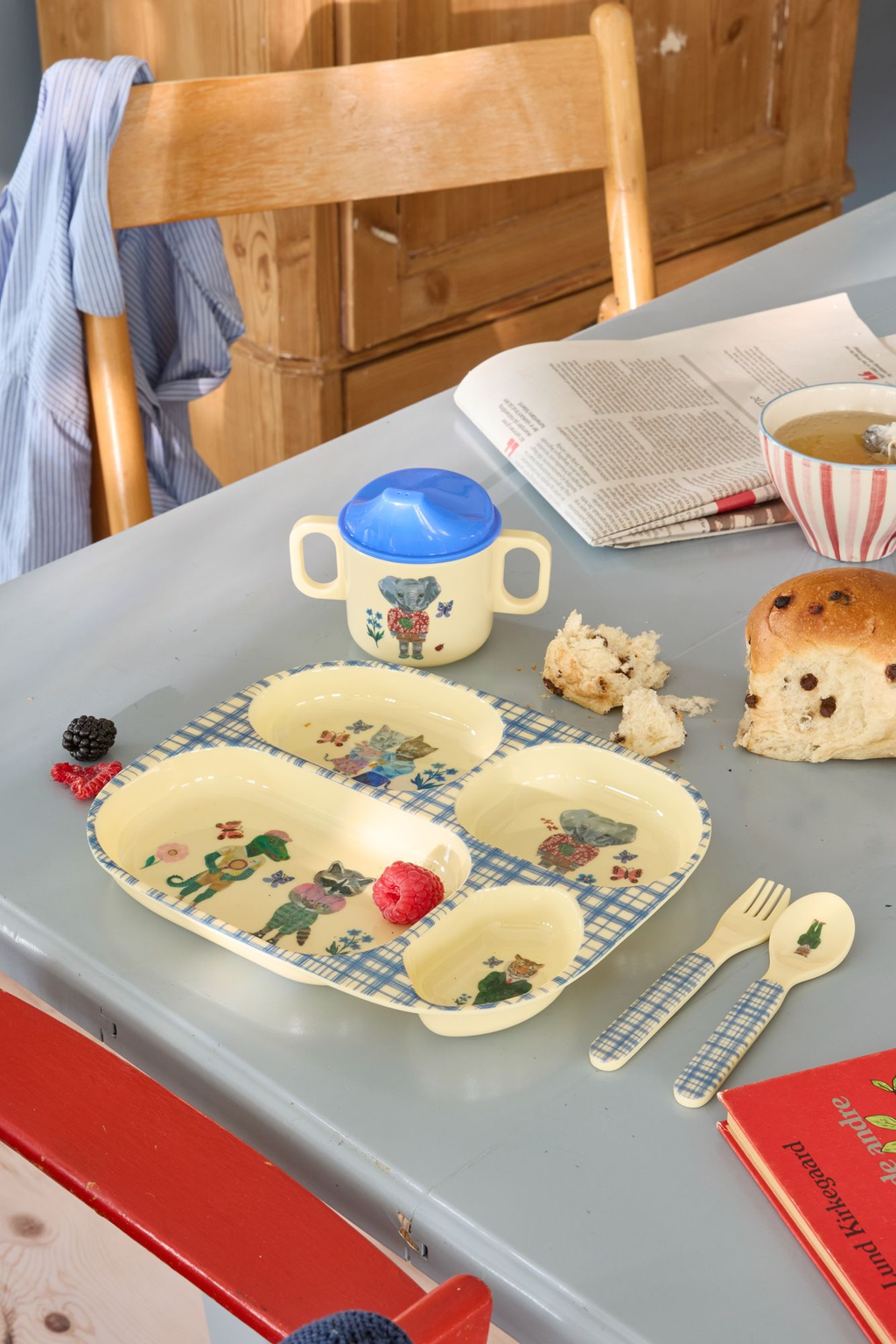 Melamine 2 Handle Baby Cup Nathalie Lete Blue Print