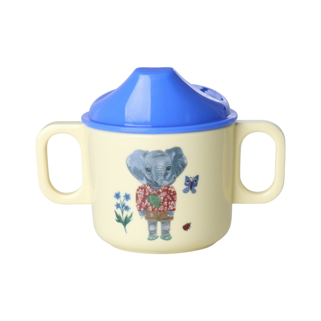 Melamine 2 Handle Baby Cup Nathalie Lete Blue Print