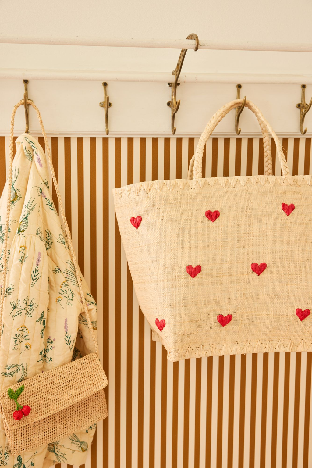 Large Raffia Bag - Nature - Darling Hearts Design