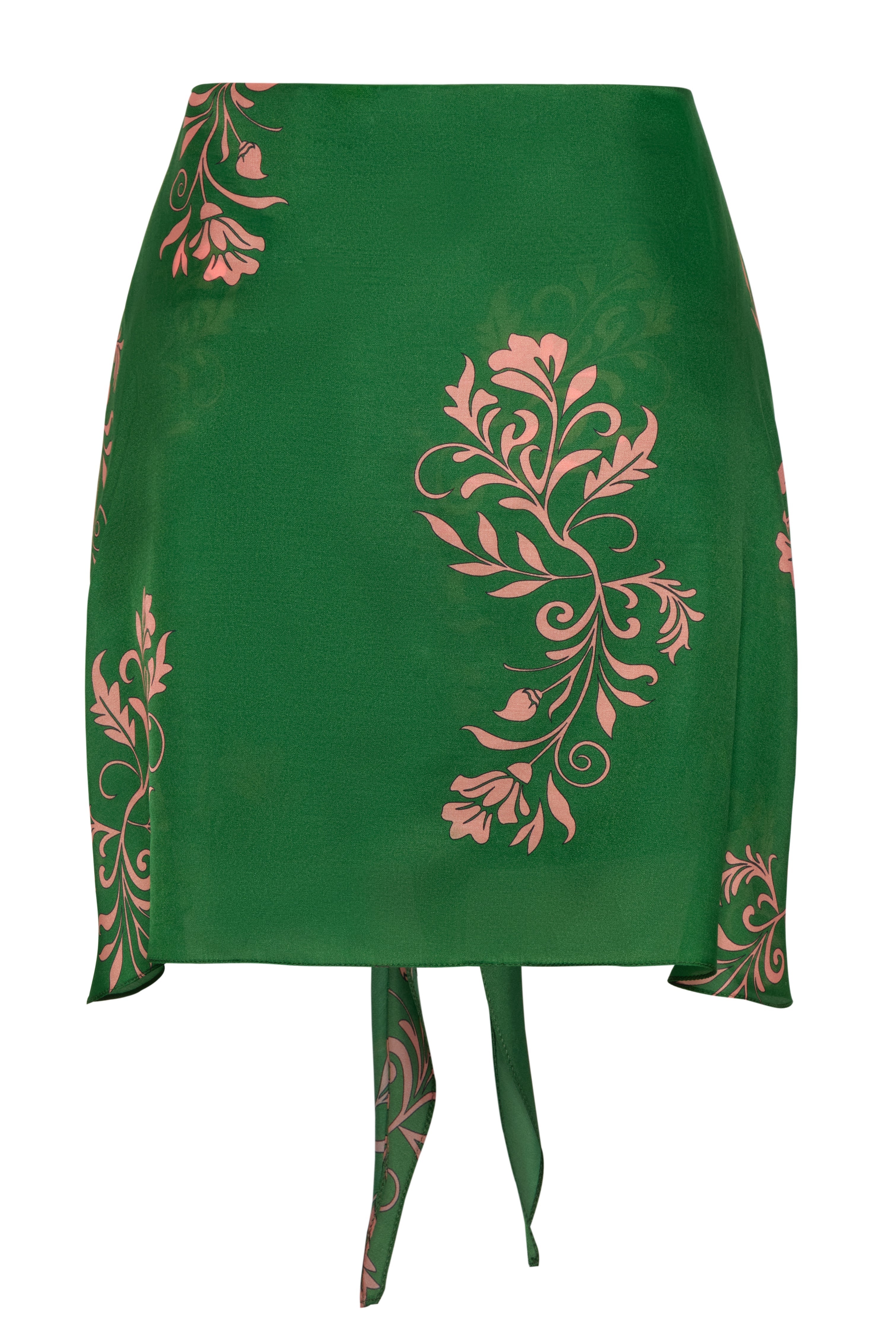 Bamboleiro Cotton Silk Short / Green Buganvilias