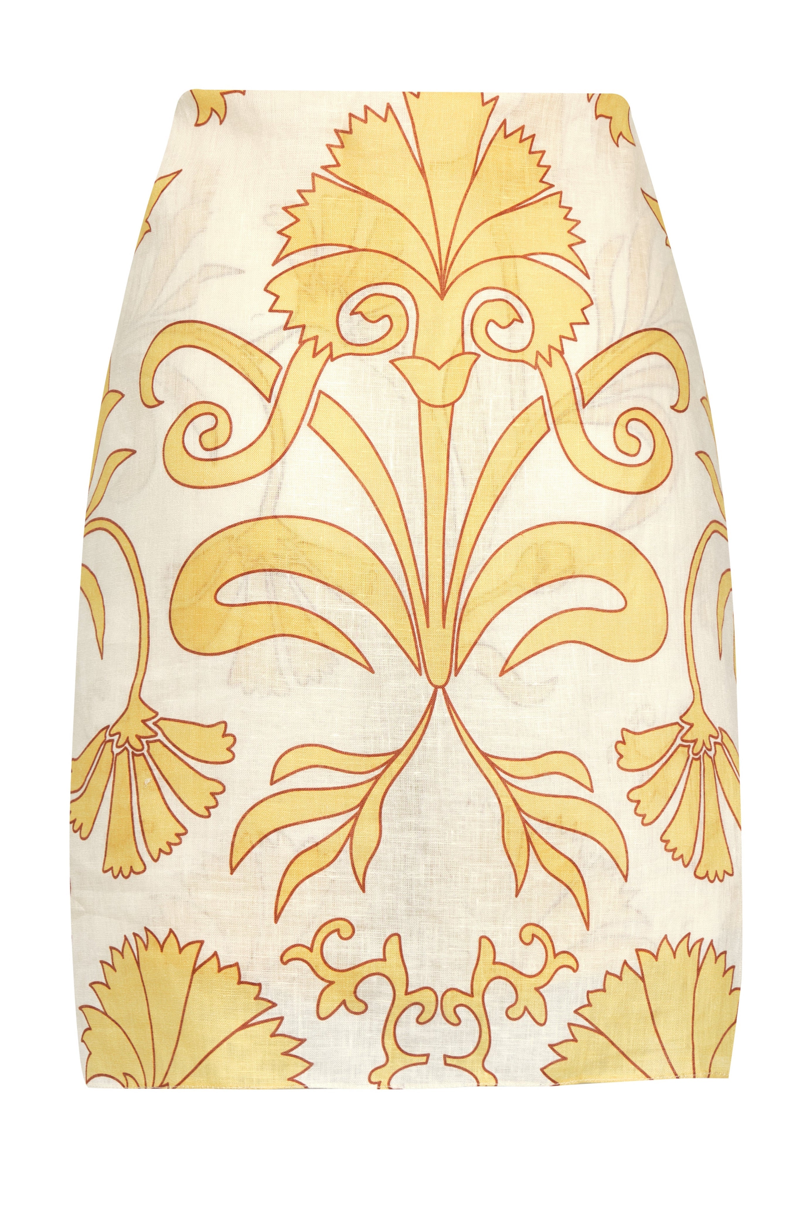 Bamboleiro Linen Short / Yellow Flowers
