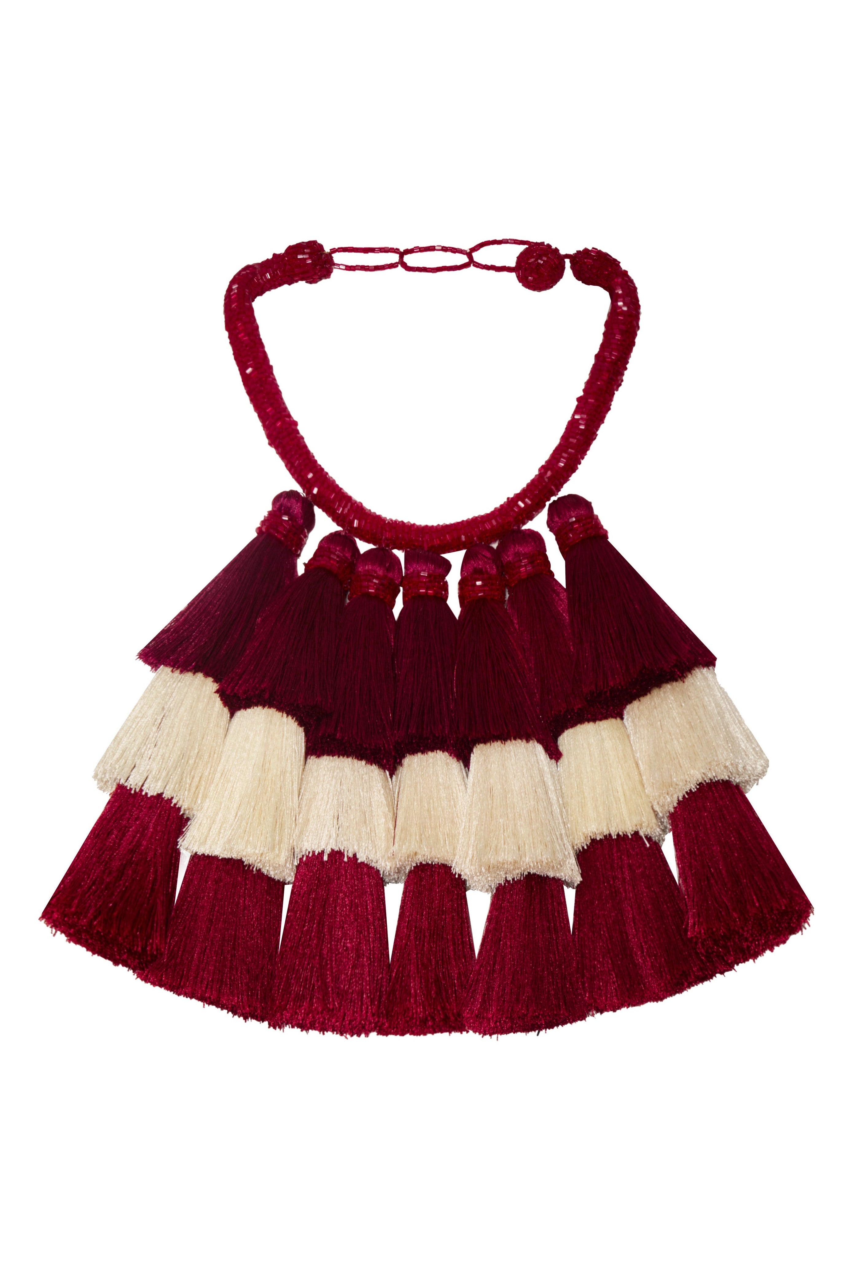 Bruma Necklace / Wine & Ivory