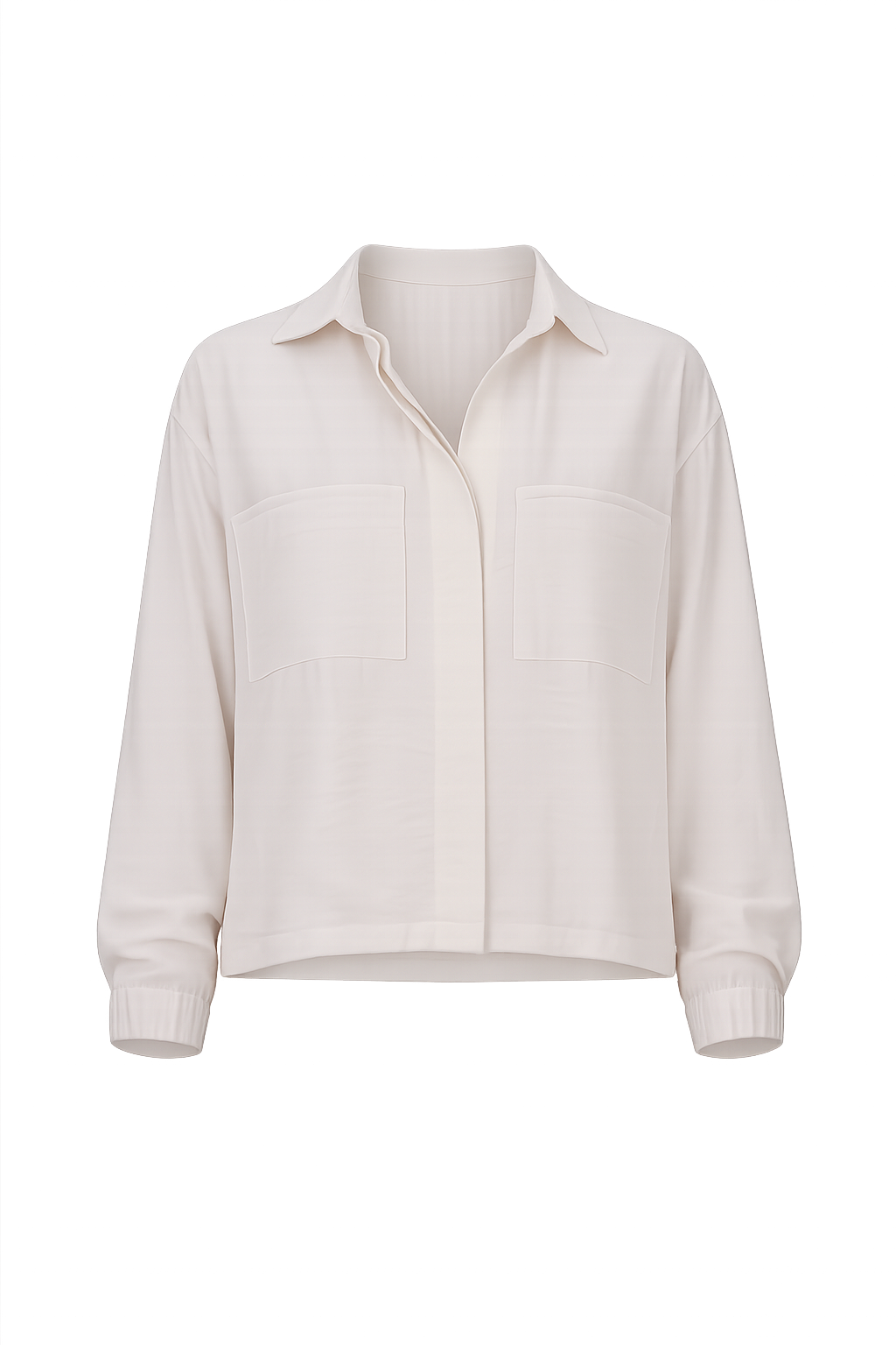 Camisa Lilith color ivory – vista frontal de producto