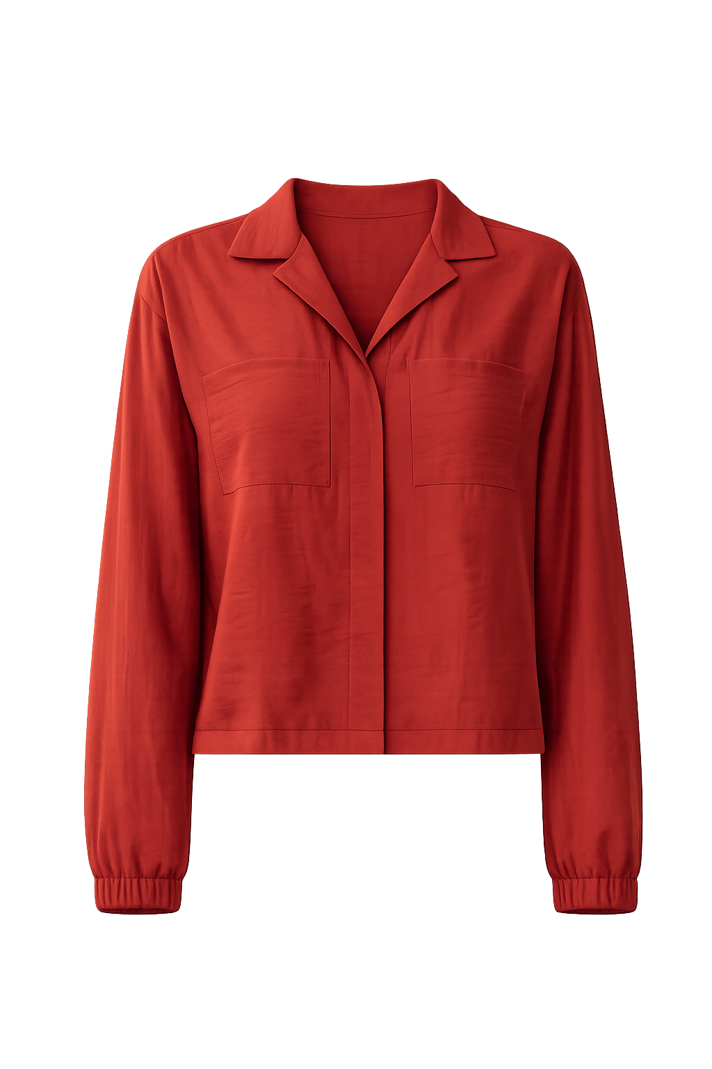 Camisa Lilith color ladrillo – vista frontal de producto