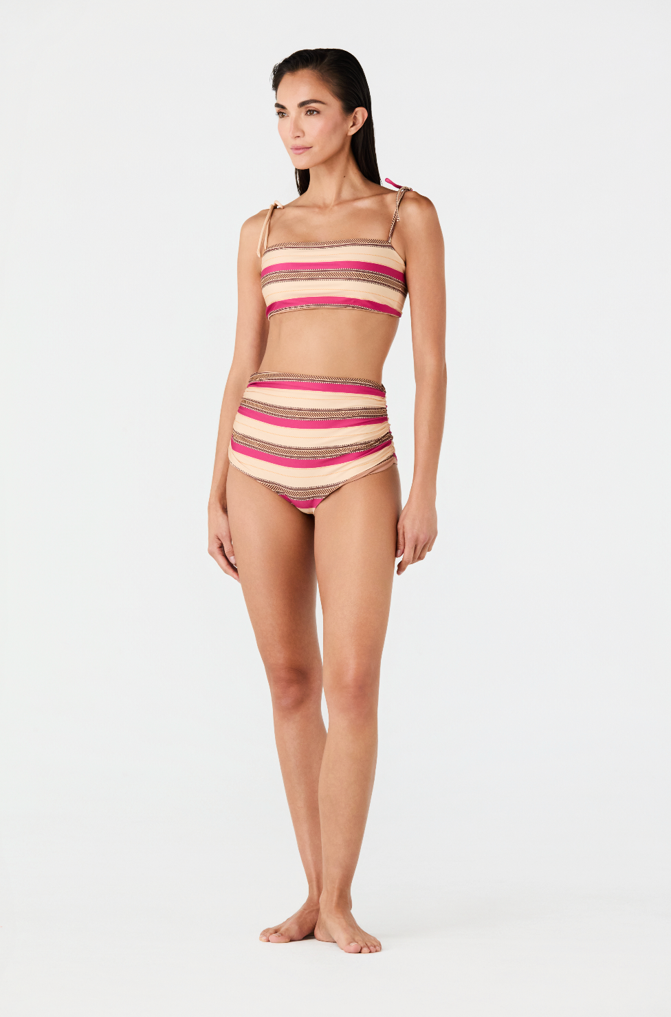 Victoria Bottom / Ethnic Pink Stripes