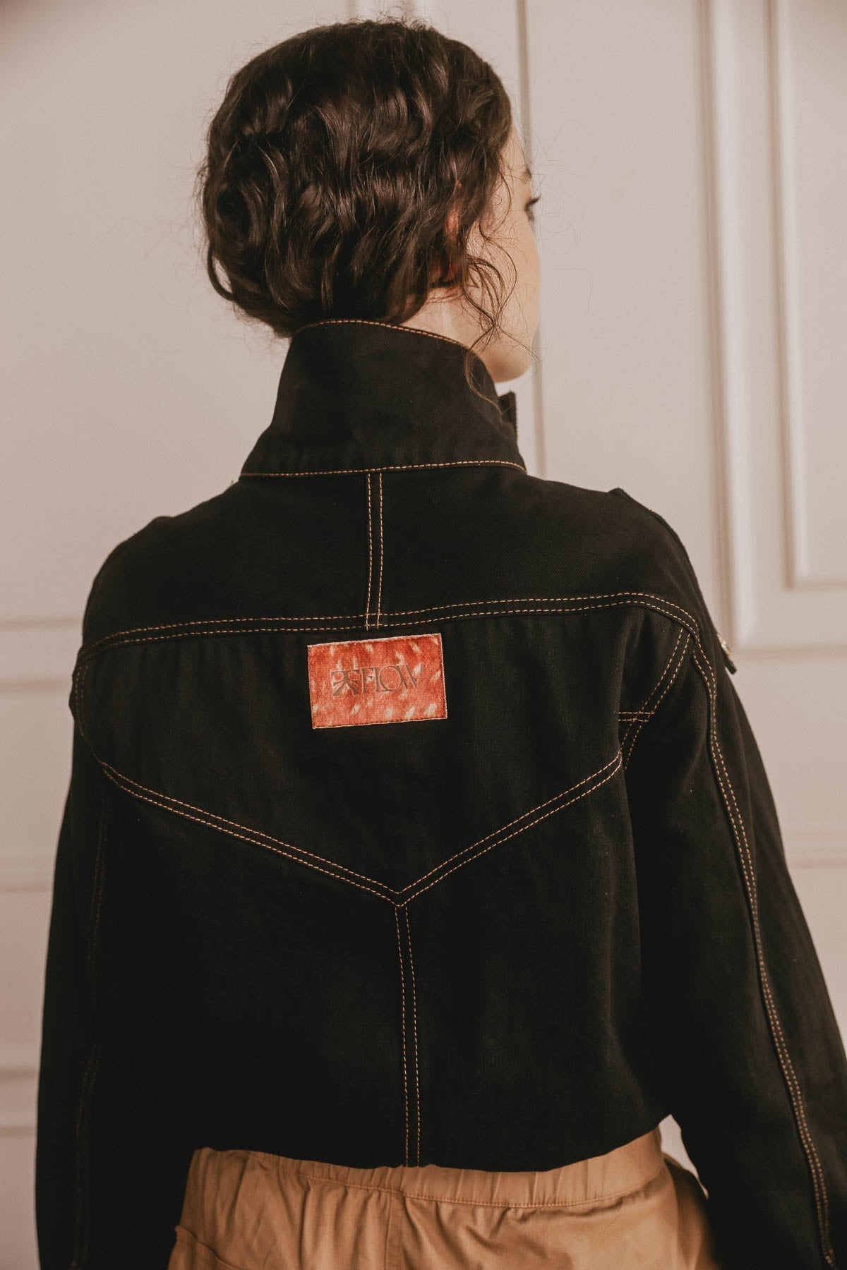 Chaqueta Bomber Military Negro