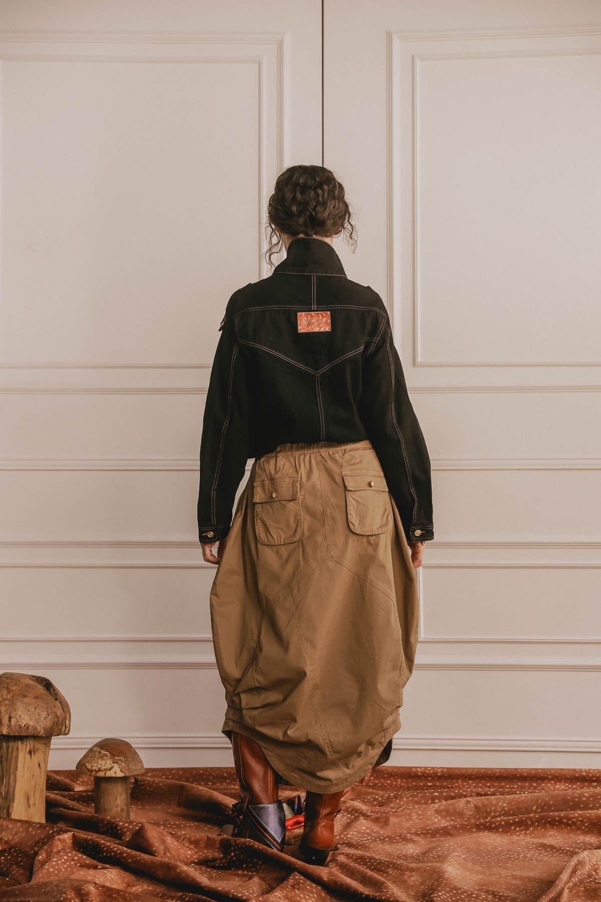 Chaqueta Bomber Military Negro