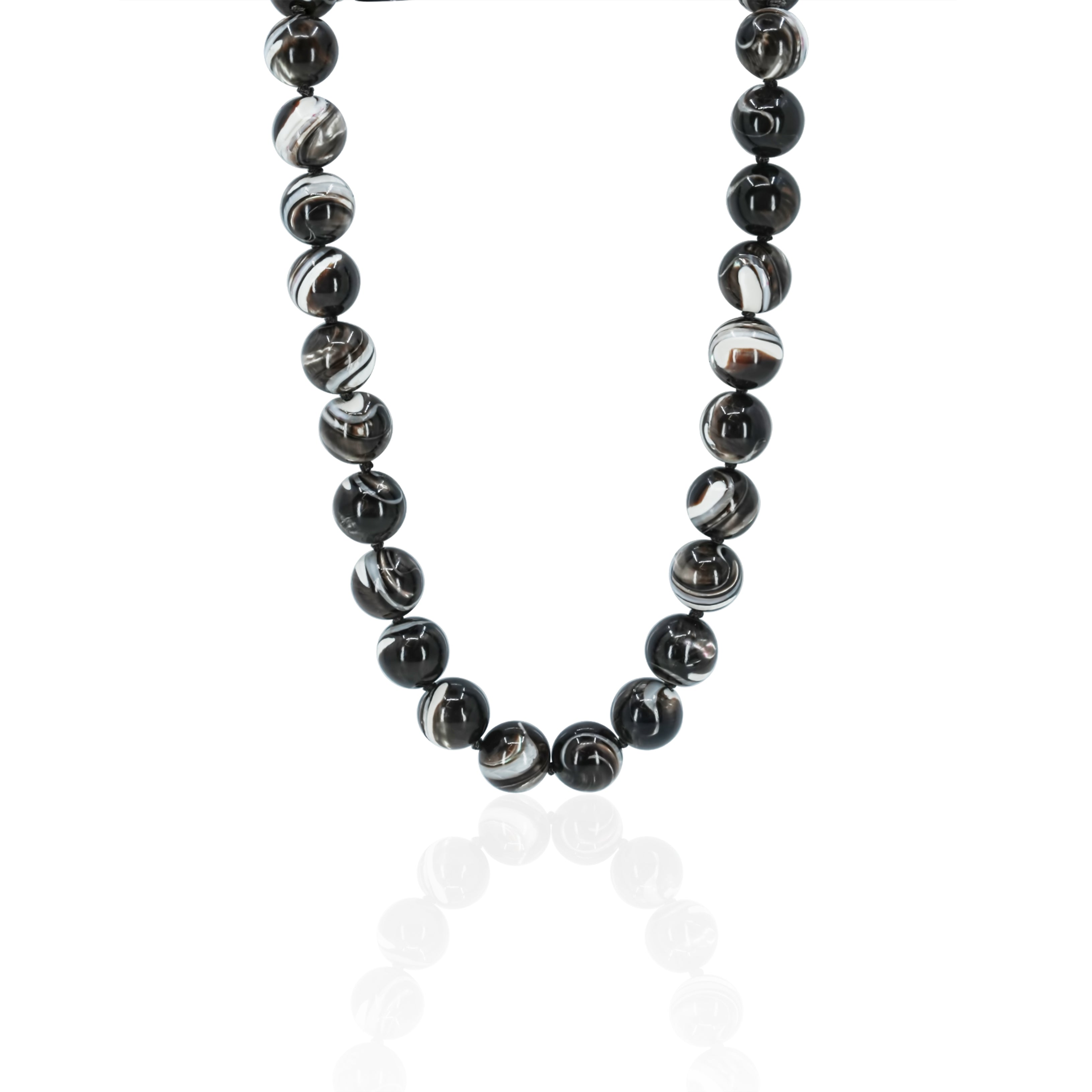 Brown Mother of Pearl Beaded Necklace