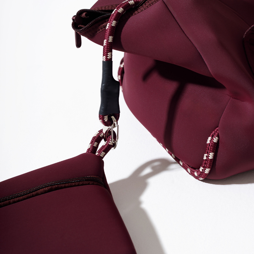 XL ZIPPER TOTE BORDEAUX