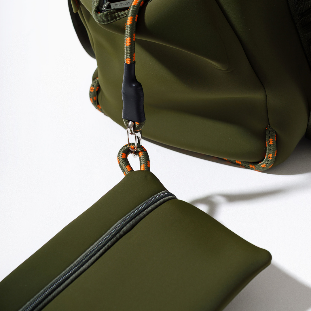 XL ZIPPER TOTE SAFARI GREEN