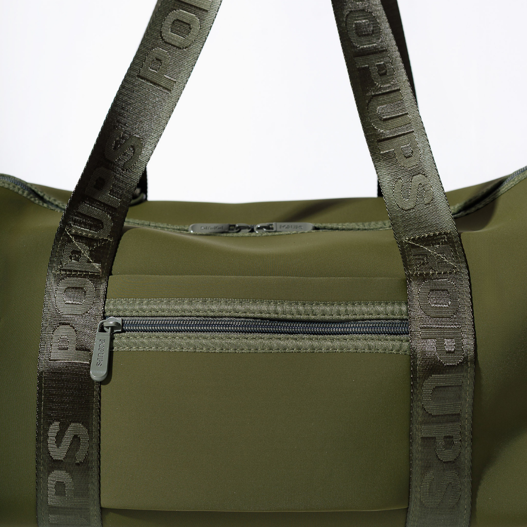 XL ZIPPER TOTE SAFARI GREEN