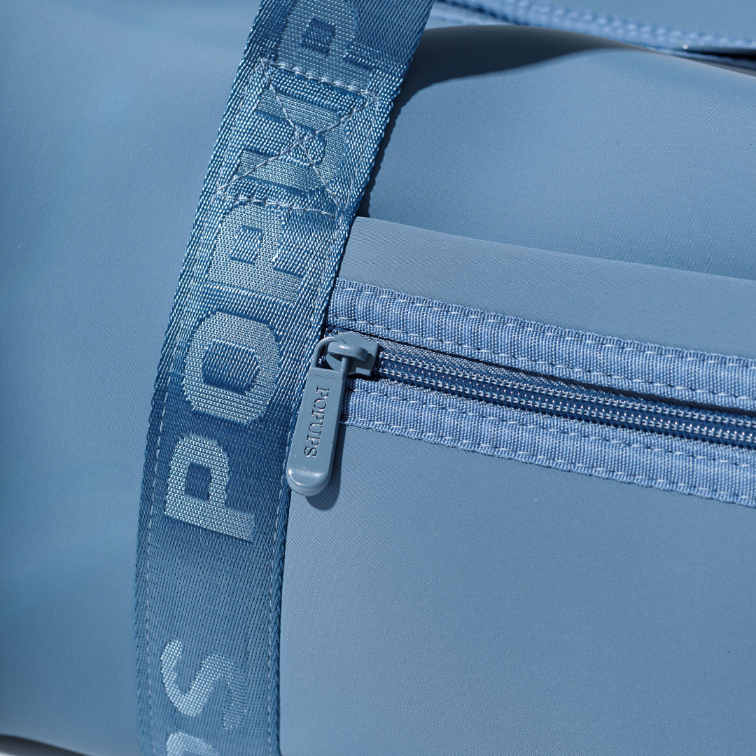 XL ZIPPER TOTE STORMY BLUE