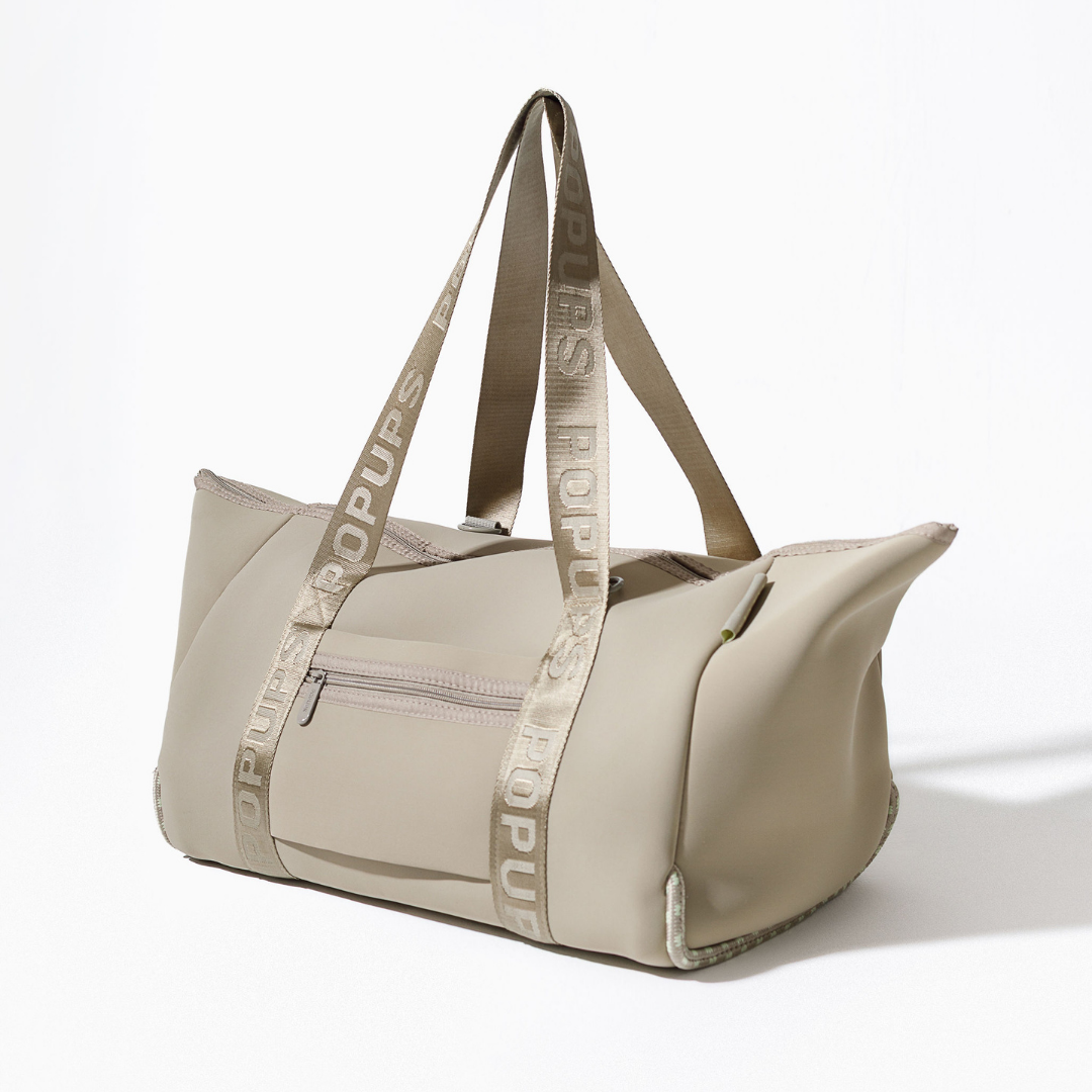 XL ZIPPER TOTE TAUPE