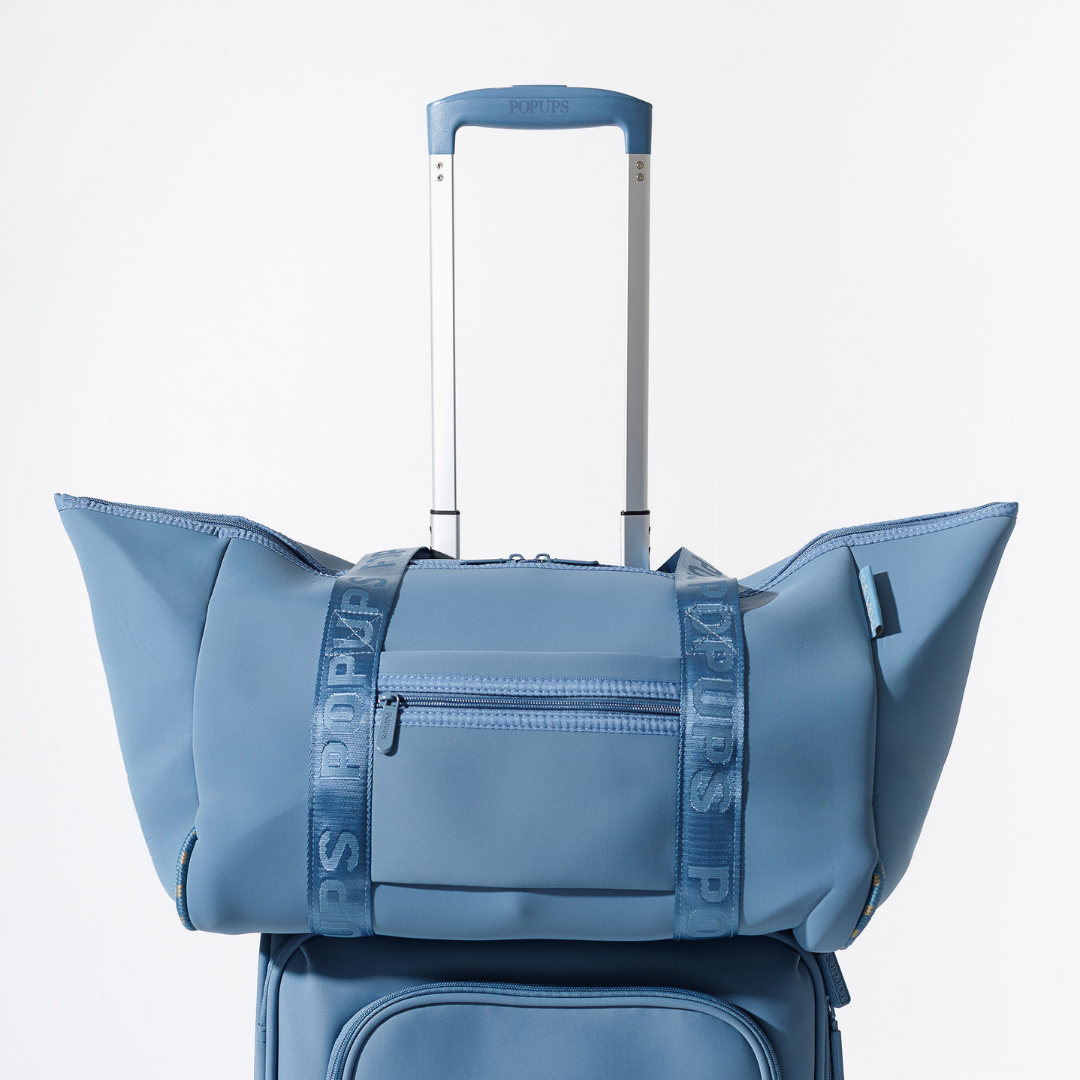 XL ZIPPER TOTE STORMY BLUE