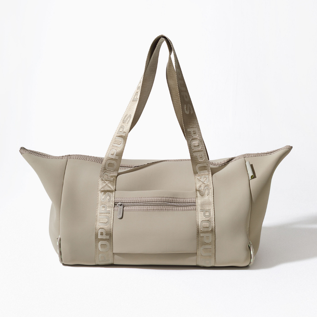 XL ZIPPER TOTE TAUPE