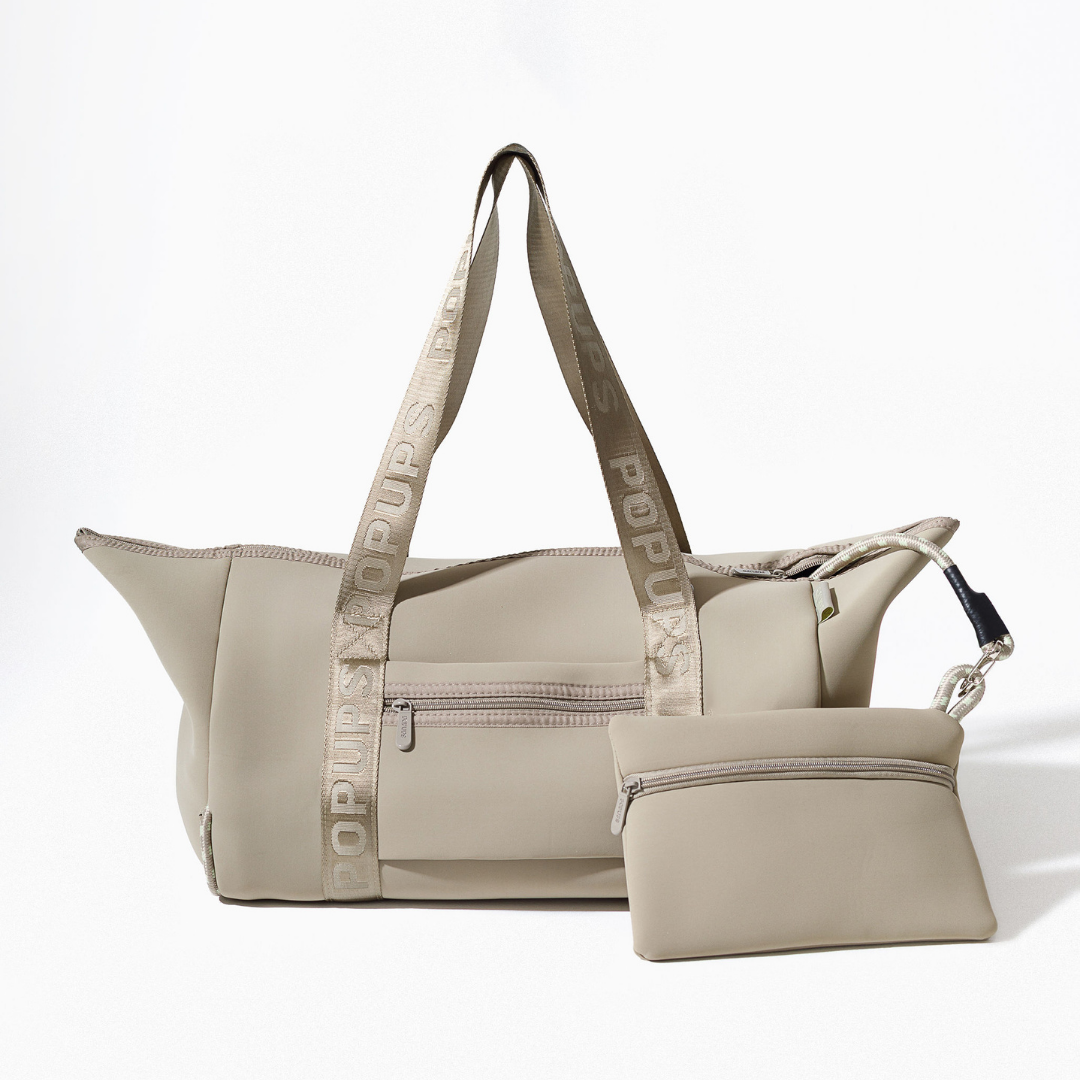 XL ZIPPER TOTE TAUPE