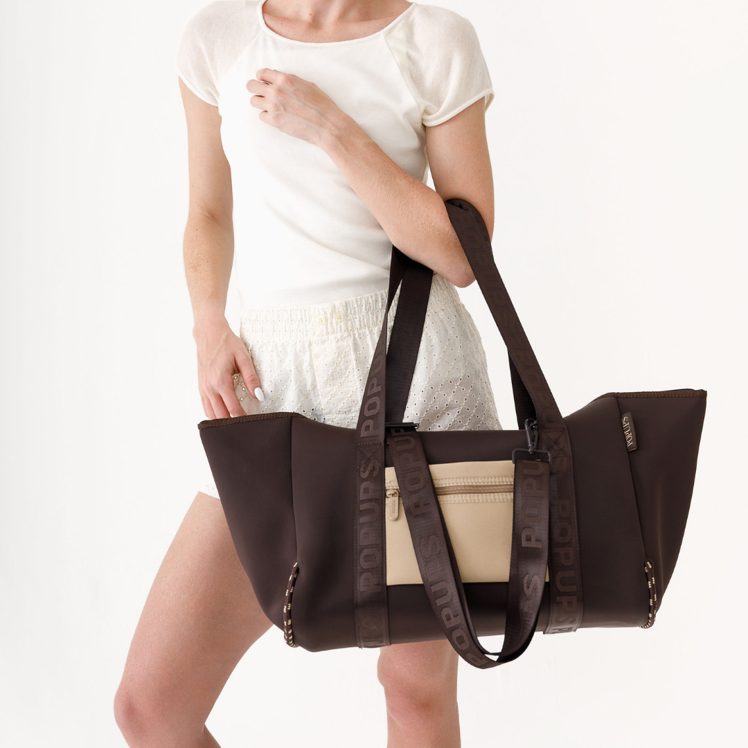 XL ZIPPER TOTE ESPRESSO