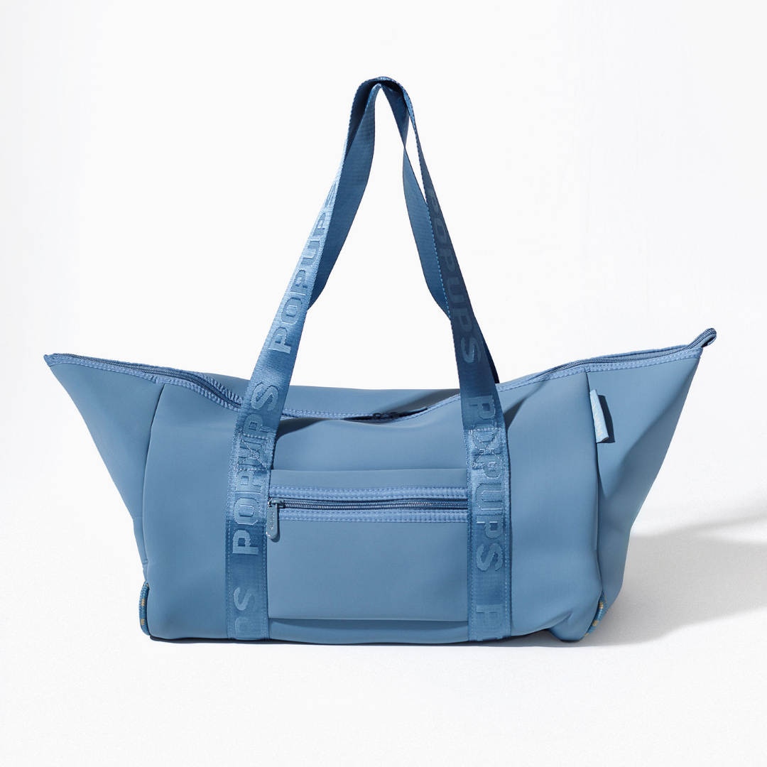 XL ZIPPER TOTE STORMY BLUE