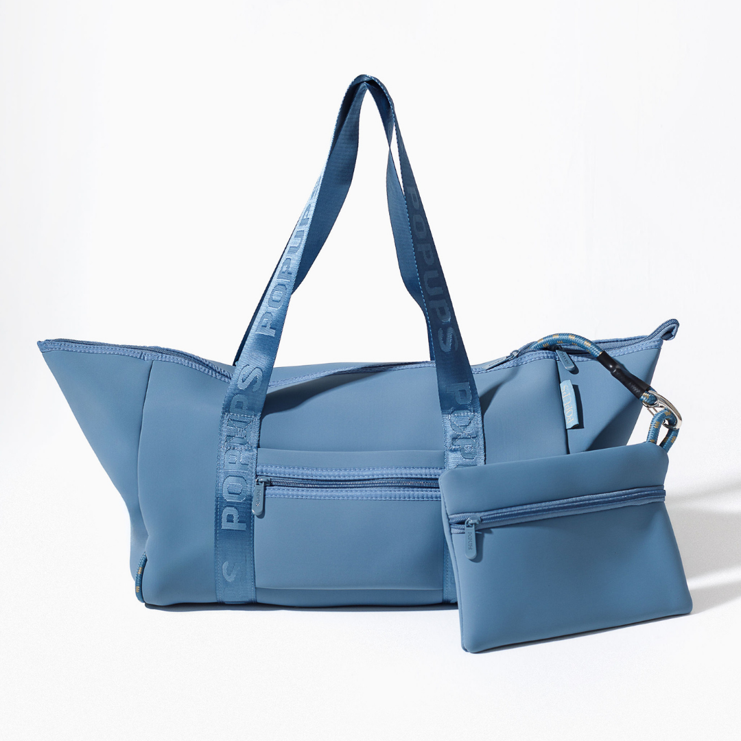 XL ZIPPER TOTE STORMY BLUE