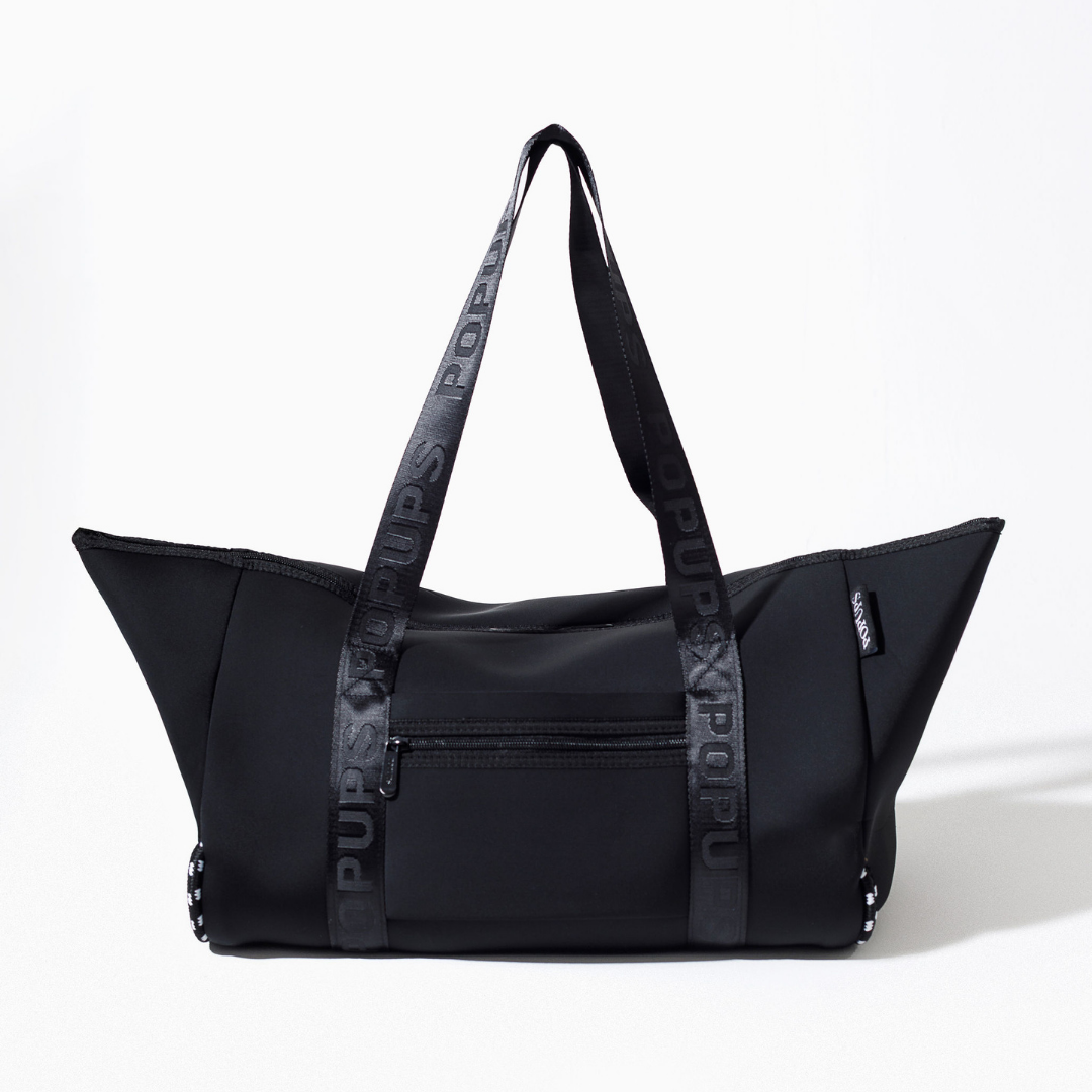 XL ZIPPER TOTE BLACK