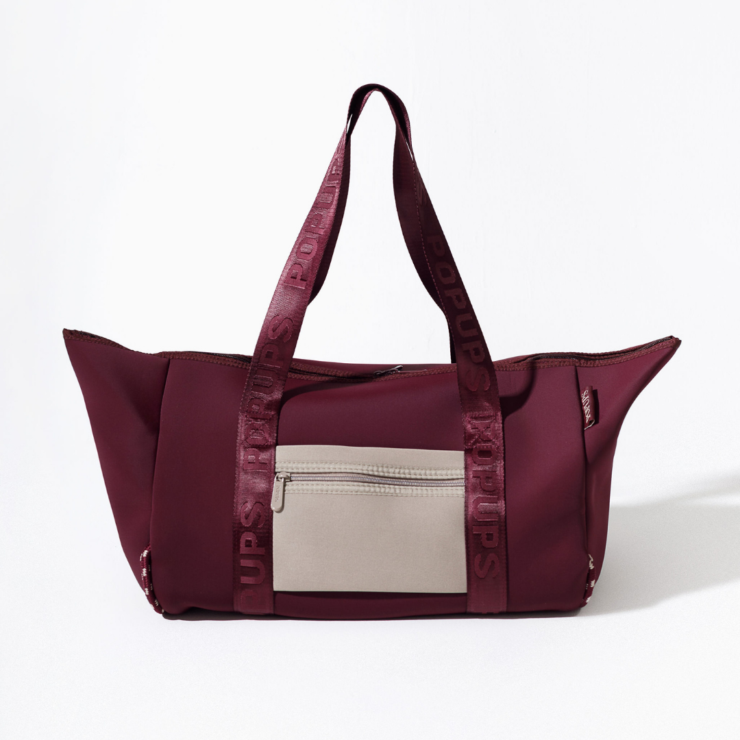 XL ZIPPER TOTE BORDEAUX