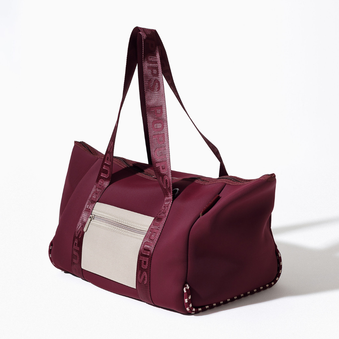 XL ZIPPER TOTE BORDEAUX