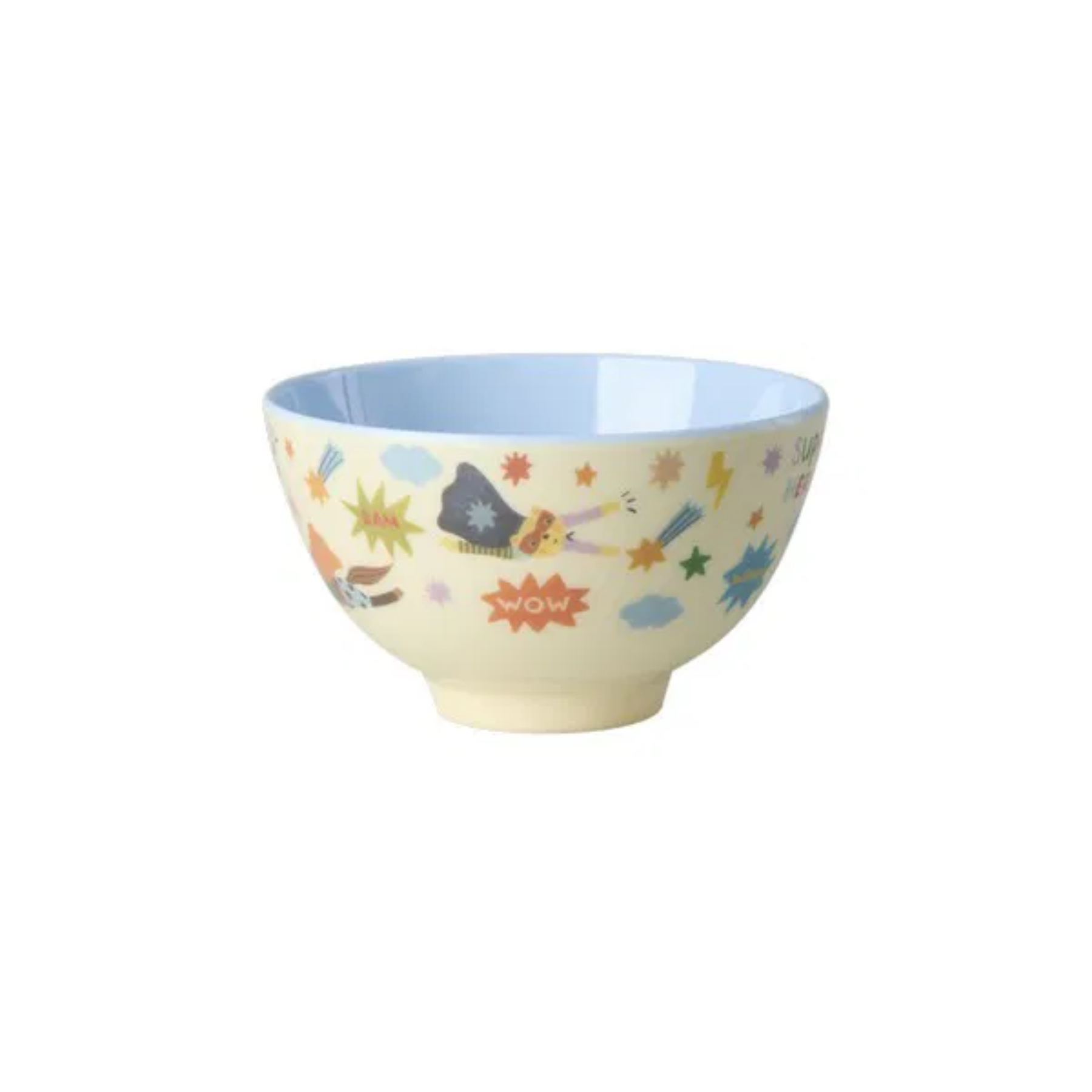 Melamine Bowl with Hero Print – Small – Soft Blue – 10.1 fl oz