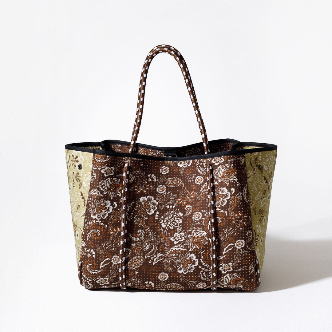 PAISLEY COCOA SET - EVERYDAY TOTE AND POUCH