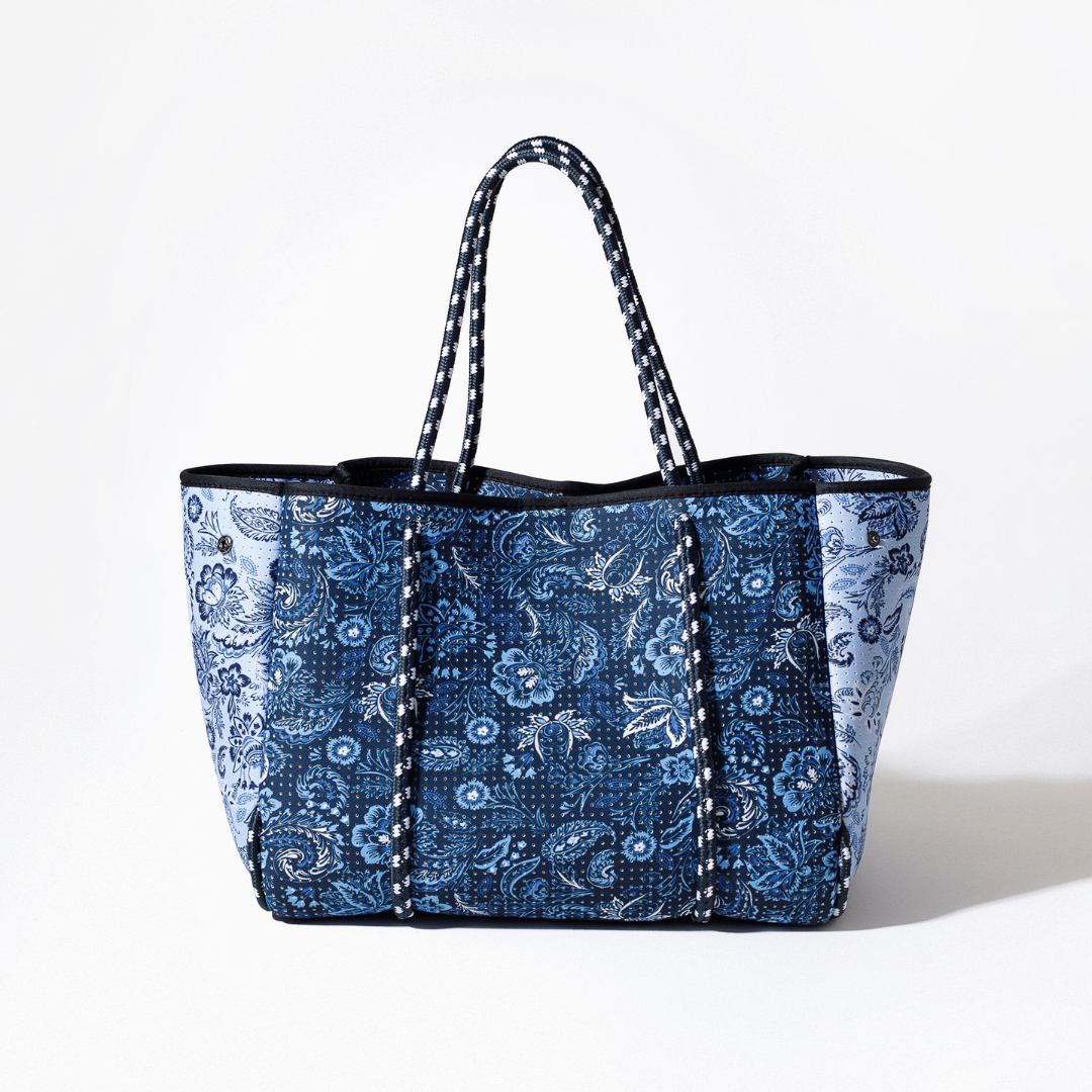 PAISLEY INDIGO SET - EVERYDAY TOTE AND POUCH