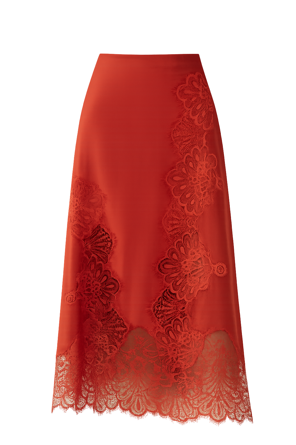 Falda Salome color ladrillo – vista frontal de producto