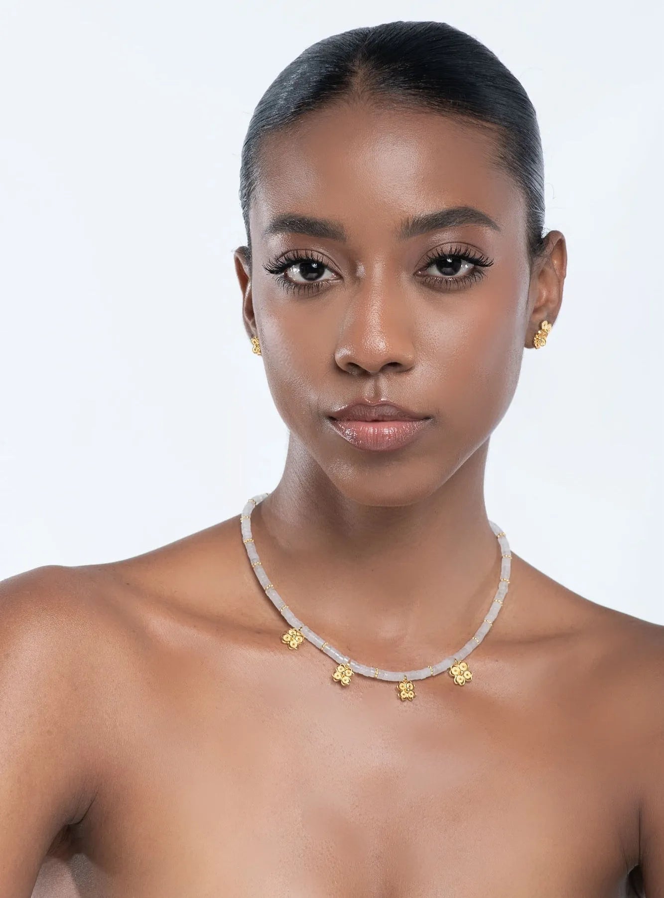 Flower Whispering Stone Necklace - Pre Order
