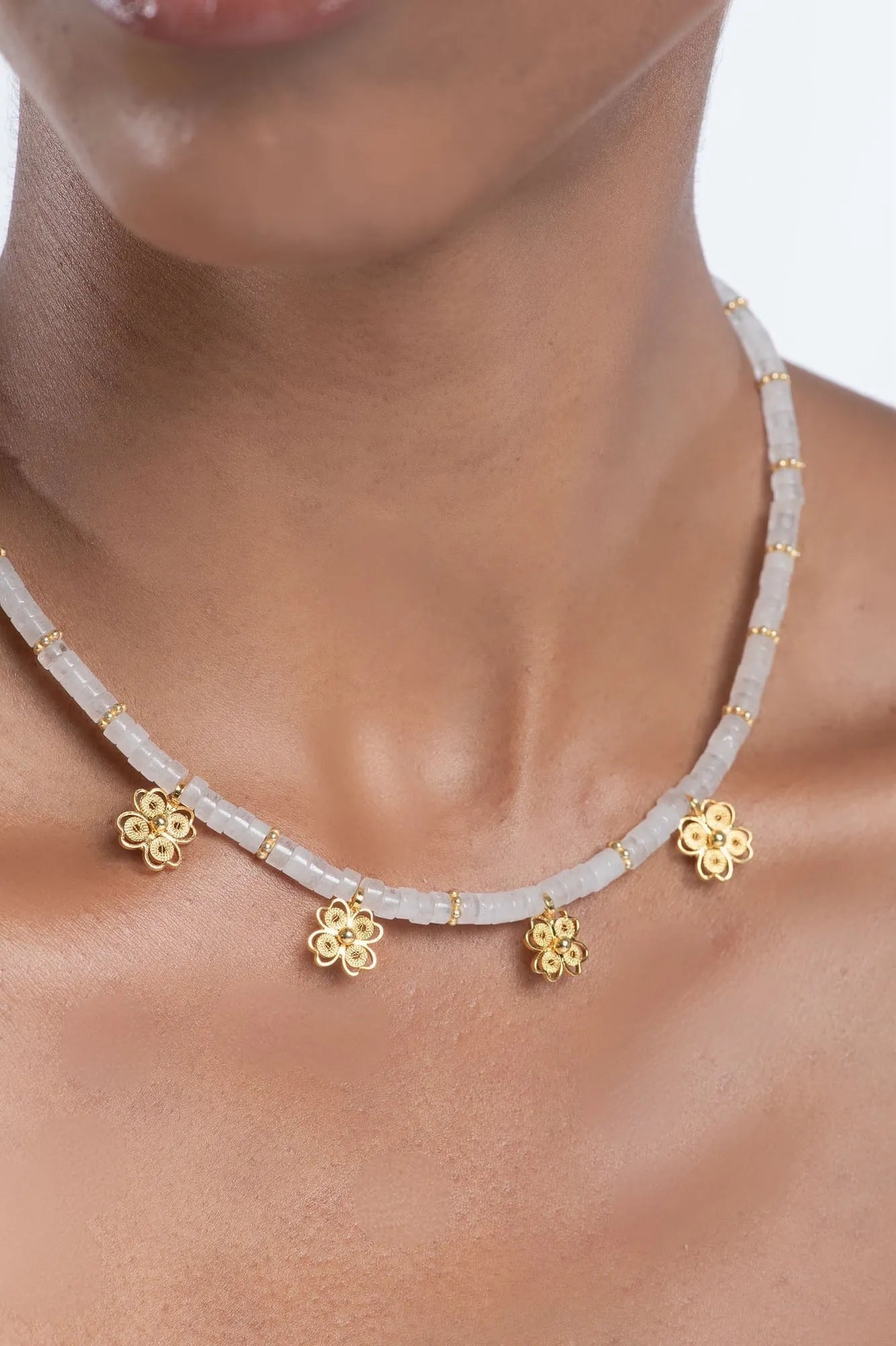 Flower Whispering Stone Necklace - Pre Order