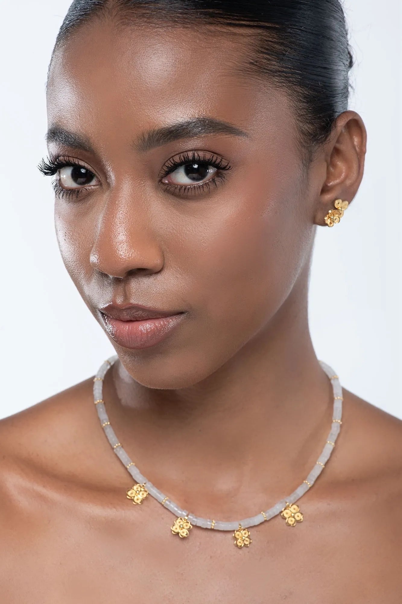 Flower Whispering Stone Necklace - Pre Order