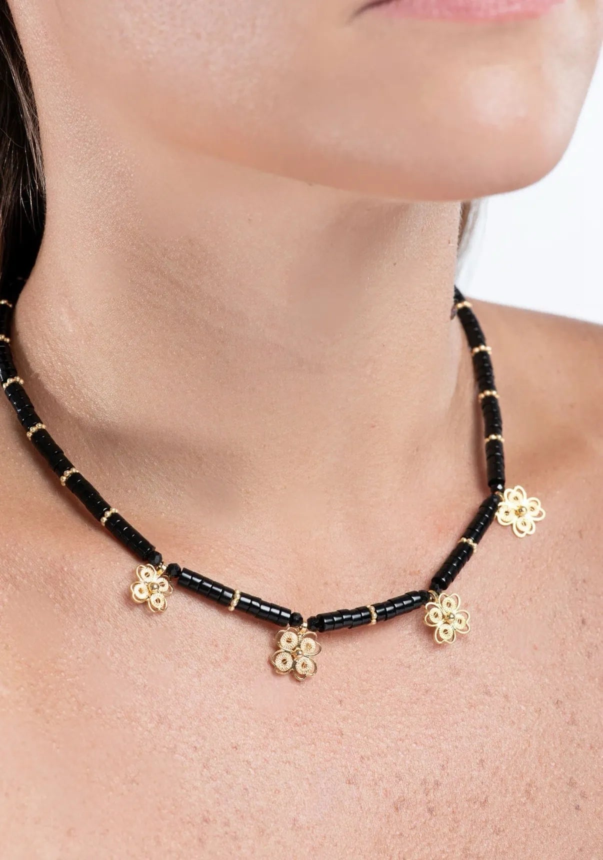Flower Whispering Stone Necklace - Pre Order