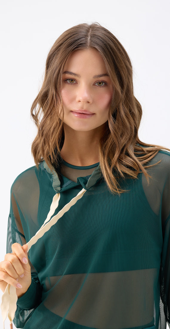 BOTANIQUE MESH HOODIE
