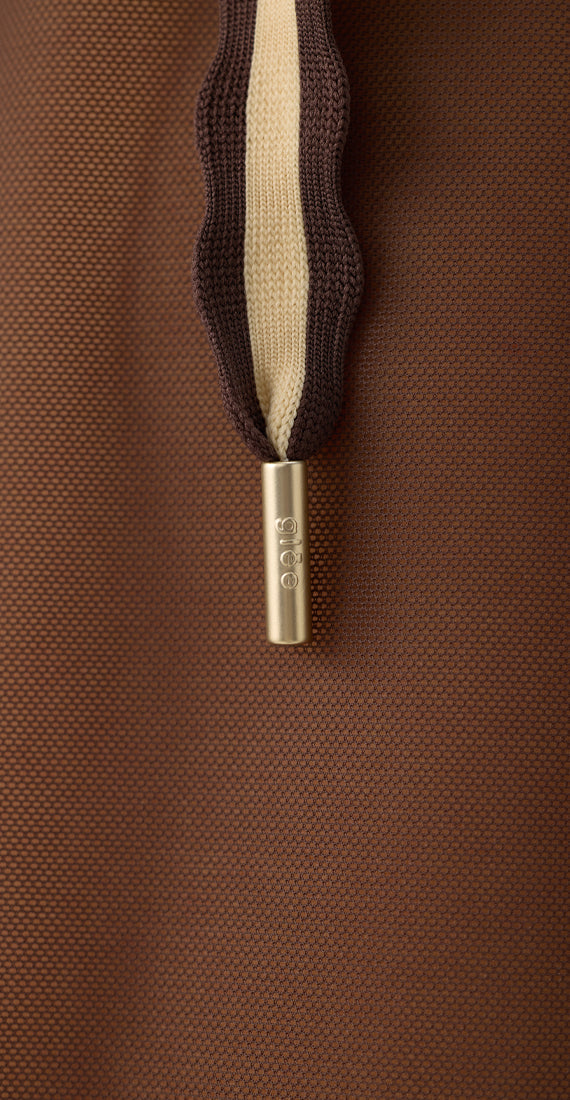 ESPRESSO VEIL MESH HOODIE