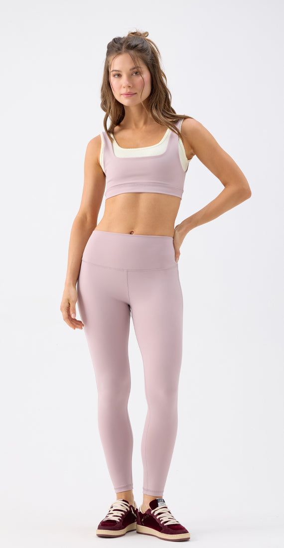 LILAC SILK LEGGINGS