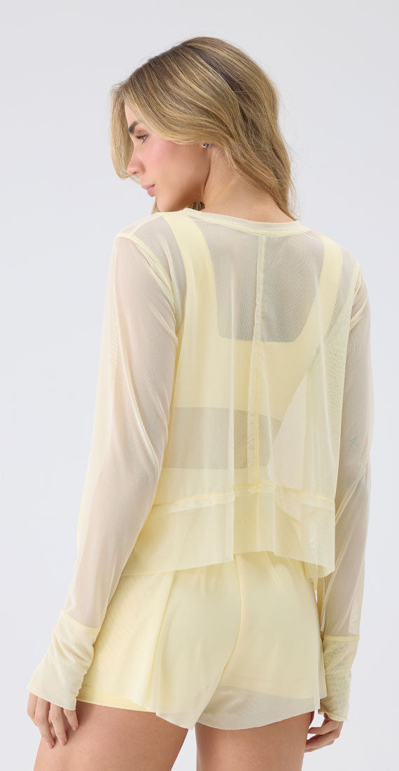 SUNVEIL MESH CARDIGAN