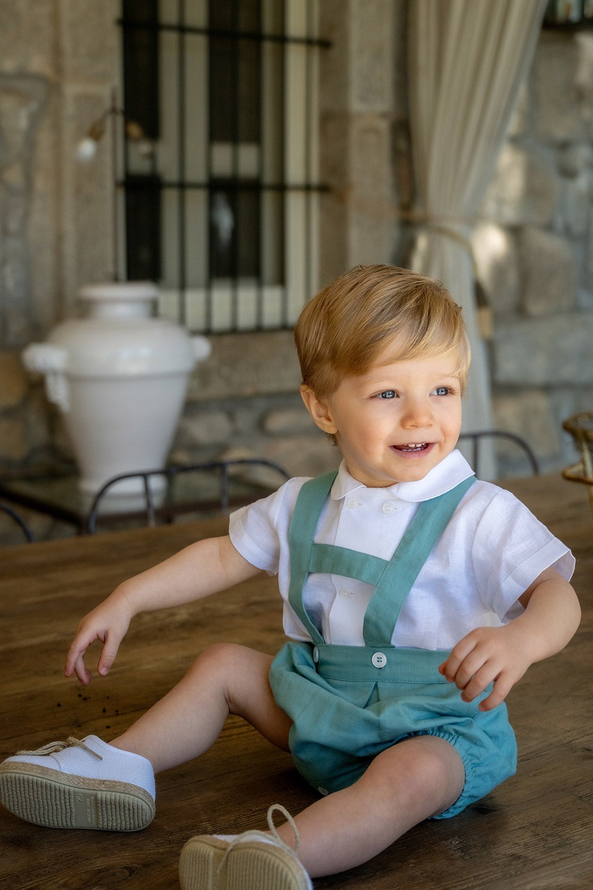 Leonardo Linen Romper