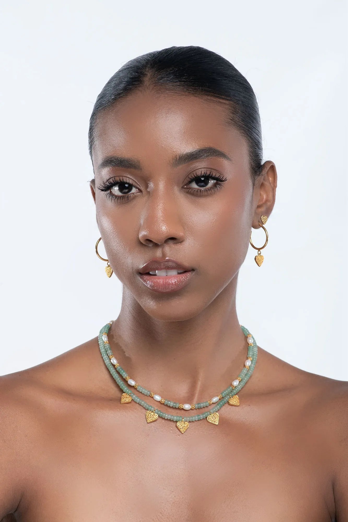 Golden Pearl Necklace